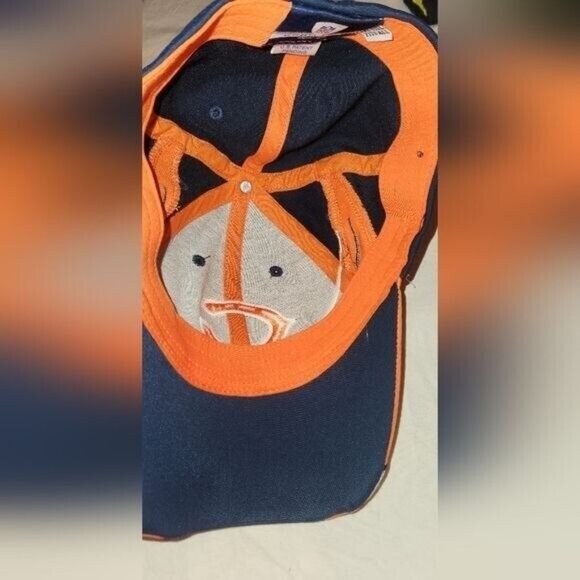 Reebok NFL Authentic Sideline Chicago Bears Baseball Cap Blue Orange preowned - Picture 13 of 13